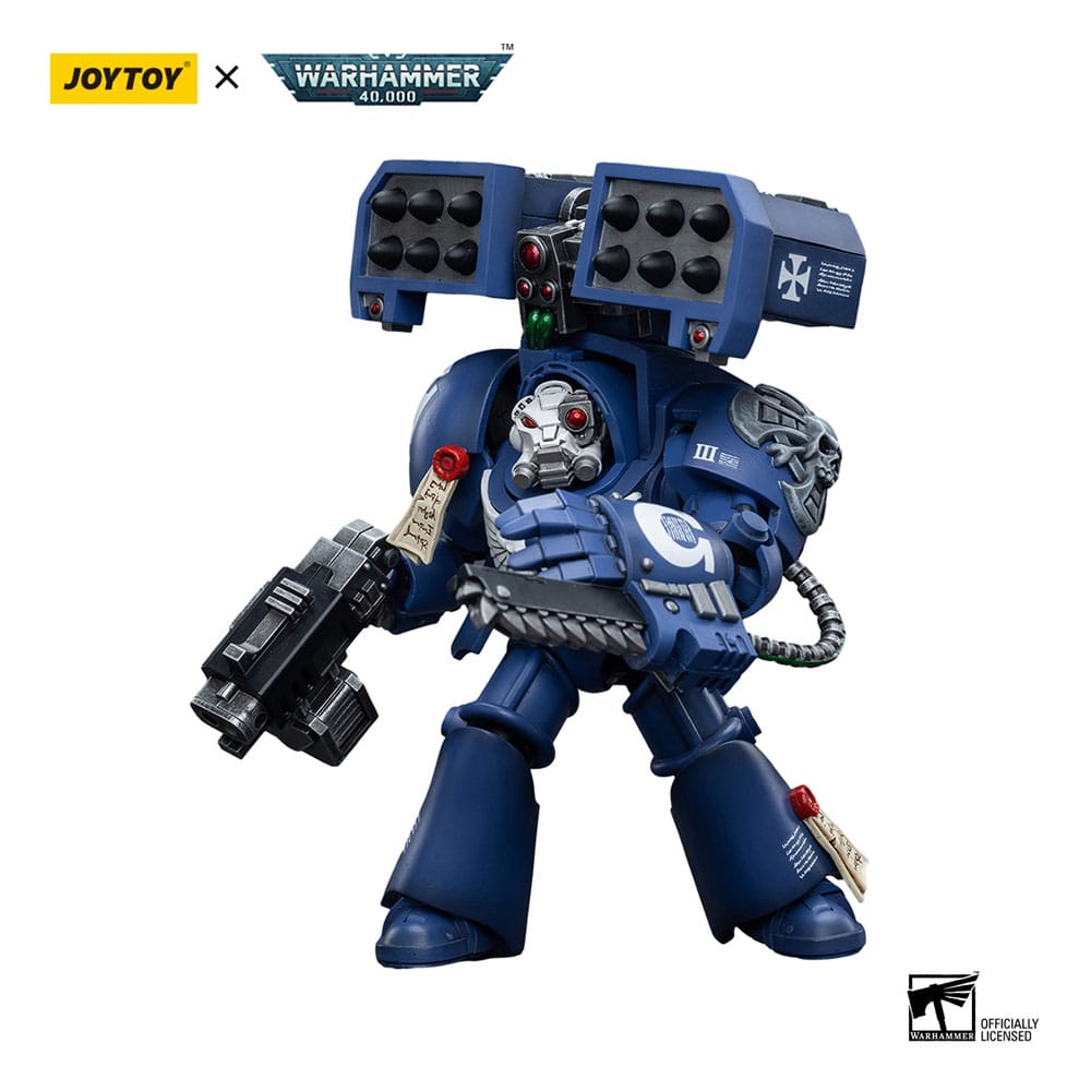 Warhammer 40k Action Figure 1/18 Ultramarines Terminators Brother Andrus 12cm - Action Figures - Joy Toy (CN) - Hobby Figures UK