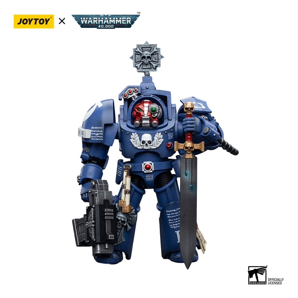 Warhammer 40k Action Figure 1/18 Ultramarines Terminators Sergeant Terconon 12cm - Action Figures - Joy Toy (CN) - Hobby Figures UK