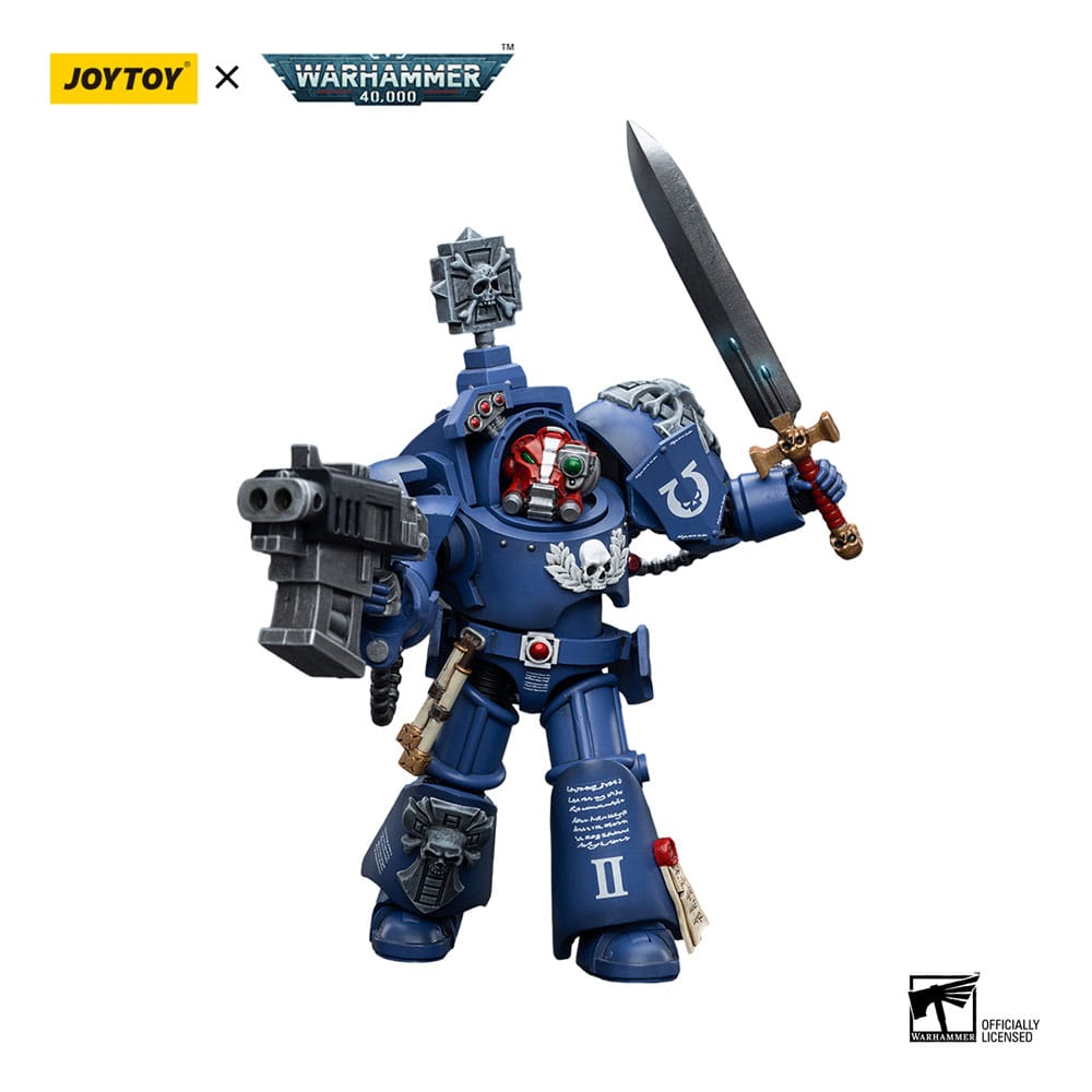 Warhammer 40k Action Figure 1/18 Ultramarines Terminators Sergeant Terconon 12cm - Action Figures - Joy Toy (CN) - Hobby Figures UK