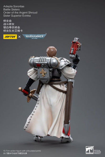 Warhammer 40k Action Figure 1/18 Adepta Sororitas Battle Sisters Order of the Argent Shroud Sister Superior Evinka 11cm - Action Figures - Joy Toy (CN) - Hobby Figures UK