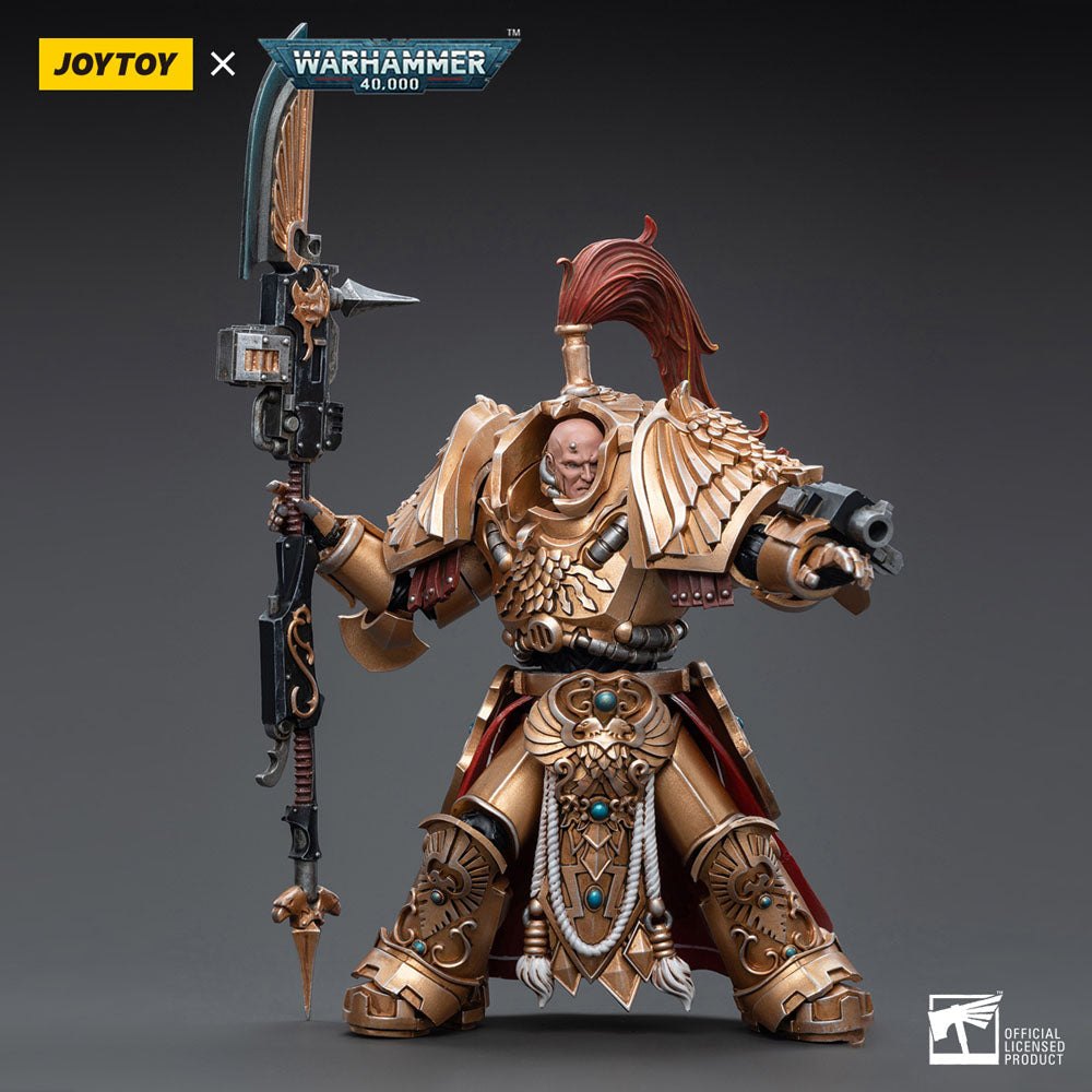JOYTOY Warhammer 40K 1/18 Action Figure - Adeptus Custodes Shield Captain In Allarus Terminator Armour Hydon Seronis