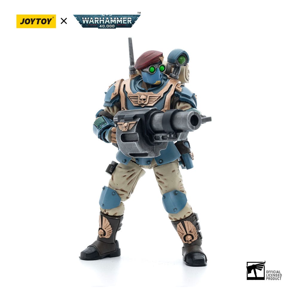 WARHAMMER 40K - FIGURINE DE ASTRA MILITARUM TEMPESTUS SCIONS 55TH Kappic Vox Operator Echelle 1 18 Joytoy