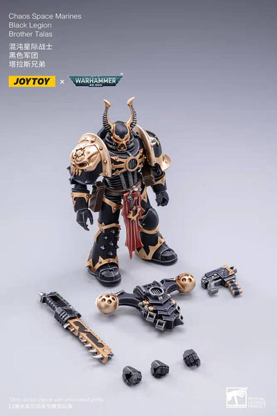 Warhammer 40k Action Figure 1/18 Black Legion Brother Talas 14cm - Action Figures - Joy Toy (CN) - Hobby Figures UK