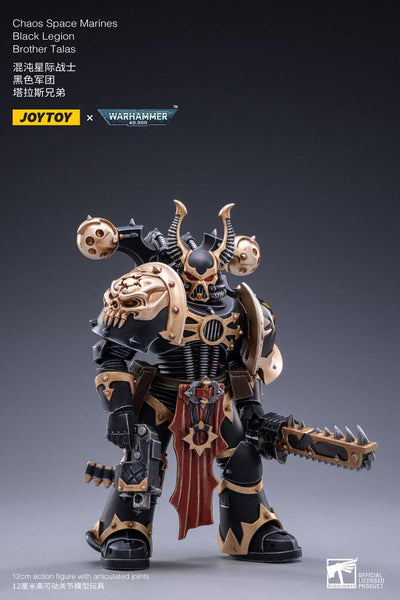 Warhammer 40k Action Figure 1/18 Black Legion Brother Talas 14cm - Action Figures - Joy Toy (CN) - Hobby Figures UK