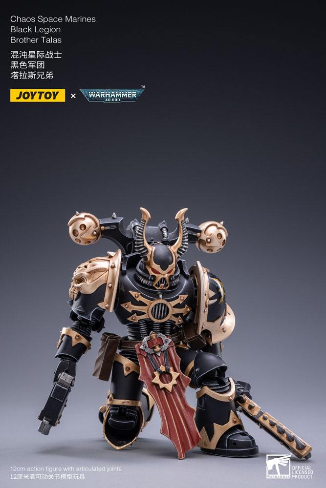 Warhammer 40k Action Figure 1/18 Black Legion Brother Talas 14cm - Action Figures - Joy Toy (CN) - Hobby Figures UK