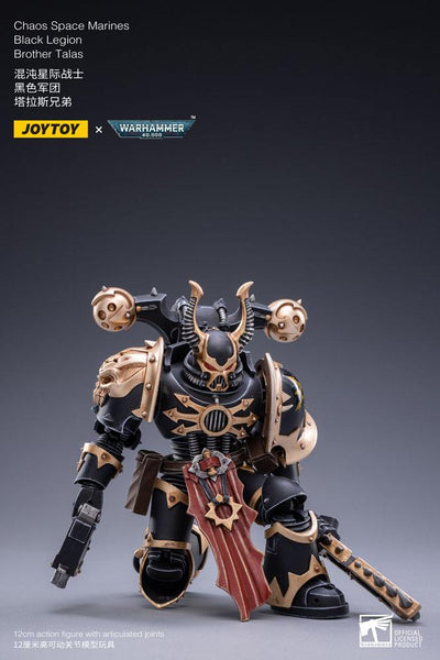 Warhammer 40k Action Figure 1/18 Black Legion Brother Talas 14cm - Action Figures - Joy Toy (CN) - Hobby Figures UK