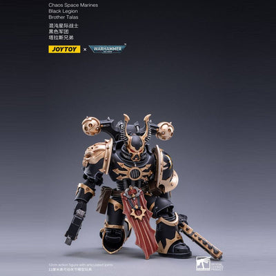 Warhammer 40k Action Figure 1/18 Black Legion Brother Talas 14cm - Action Figures - Joy Toy (CN) - Hobby Figures UK
