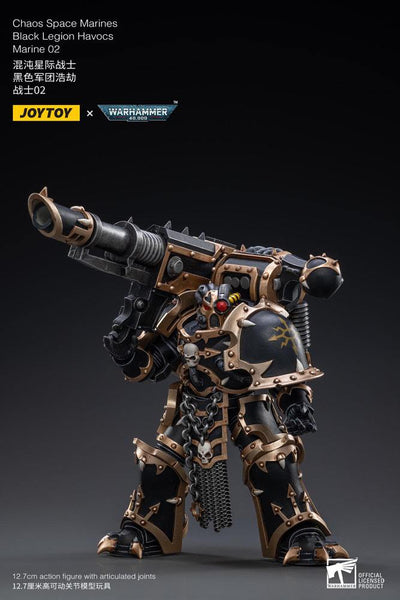 Warhammer 40k Action Figure 1/18 Black Legion Havocs Marine 02 13cm - Action Figures - Joy Toy (CN) - Hobby Figures UK