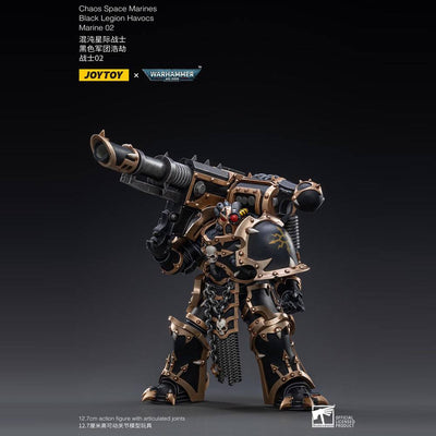 Warhammer 40k Action Figure 1/18 Black Legion Havocs Marine 02 13cm - Action Figures - Joy Toy (CN) - Hobby Figures UK
