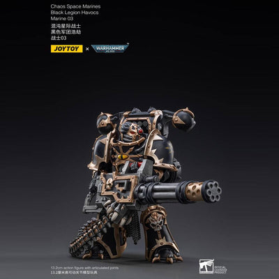 Warhammer 40k Action Figure 1/18 Black Legion Havocs Marine 03 13cm - Action Figures - Joy Toy (CN) - Hobby Figures UK