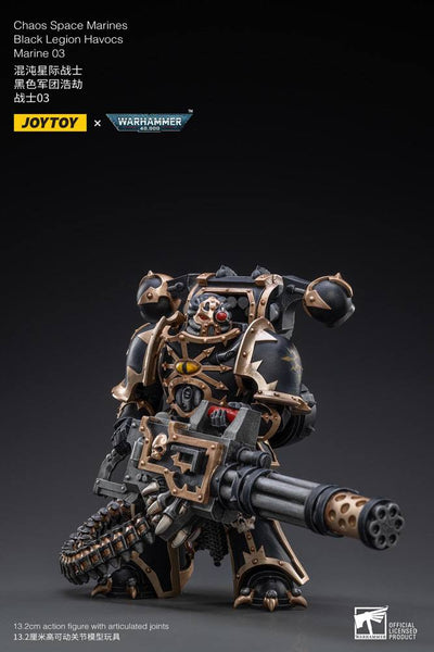 Warhammer 40k Action Figure 1/18 Black Legion Havocs Marine 03 13cm - Action Figures - Joy Toy (CN) - Hobby Figures UK