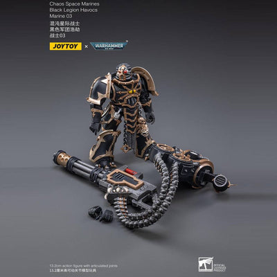Warhammer 40k Action Figure 1/18 Black Legion Havocs Marine 03 13cm - Action Figures - Joy Toy (CN) - Hobby Figures UK
