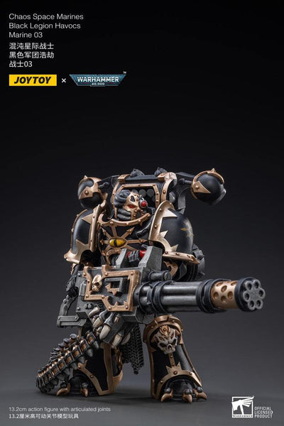 Warhammer 40k Action Figure 1/18 Black Legion Havocs Marine 03 13cm - Action Figures - Joy Toy (CN) - Hobby Figures UK