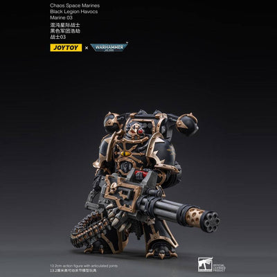 Warhammer 40k Action Figure 1/18 Black Legion Havocs Marine 03 13cm - Action Figures - Joy Toy (CN) - Hobby Figures UK