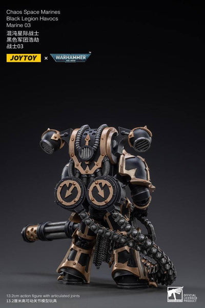 Warhammer 40k Action Figure 1/18 Black Legion Havocs Marine 03 13cm - Action Figures - Joy Toy (CN) - Hobby Figures UK