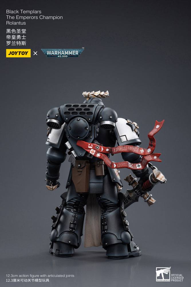 Warhammer 40k Action Figure 1/18 Black Templars The Emperors Champion Rolantus 12cm - Action Figures - Joy Toy (CN) - Hobby Figures UK
