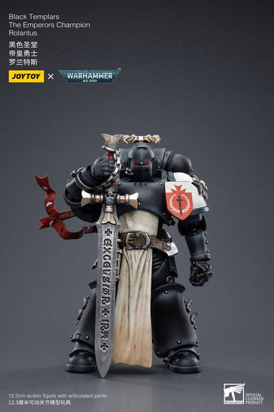 Warhammer 40k Action Figure 1/18 Black Templars The Emperors Champion Rolantus 12cm - Action Figures - Joy Toy (CN) - Hobby Figures UK