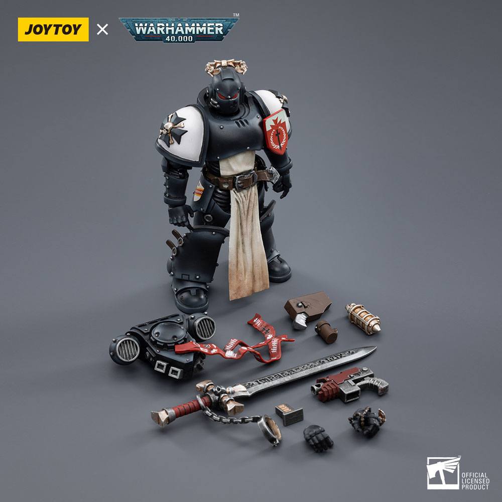 Warhammer 40k Action Figure 1/18 Black Templars The Emperors Champion Rolantus 12cm - Action Figures - Joy Toy (CN) - Hobby Figures UK