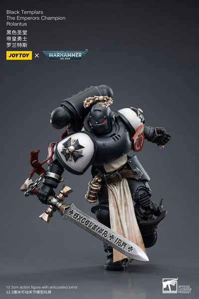 Warhammer 40k Action Figure 1/18 Black Templars The Emperors Champion Rolantus 12cm - Action Figures - Joy Toy (CN) - Hobby Figures UK