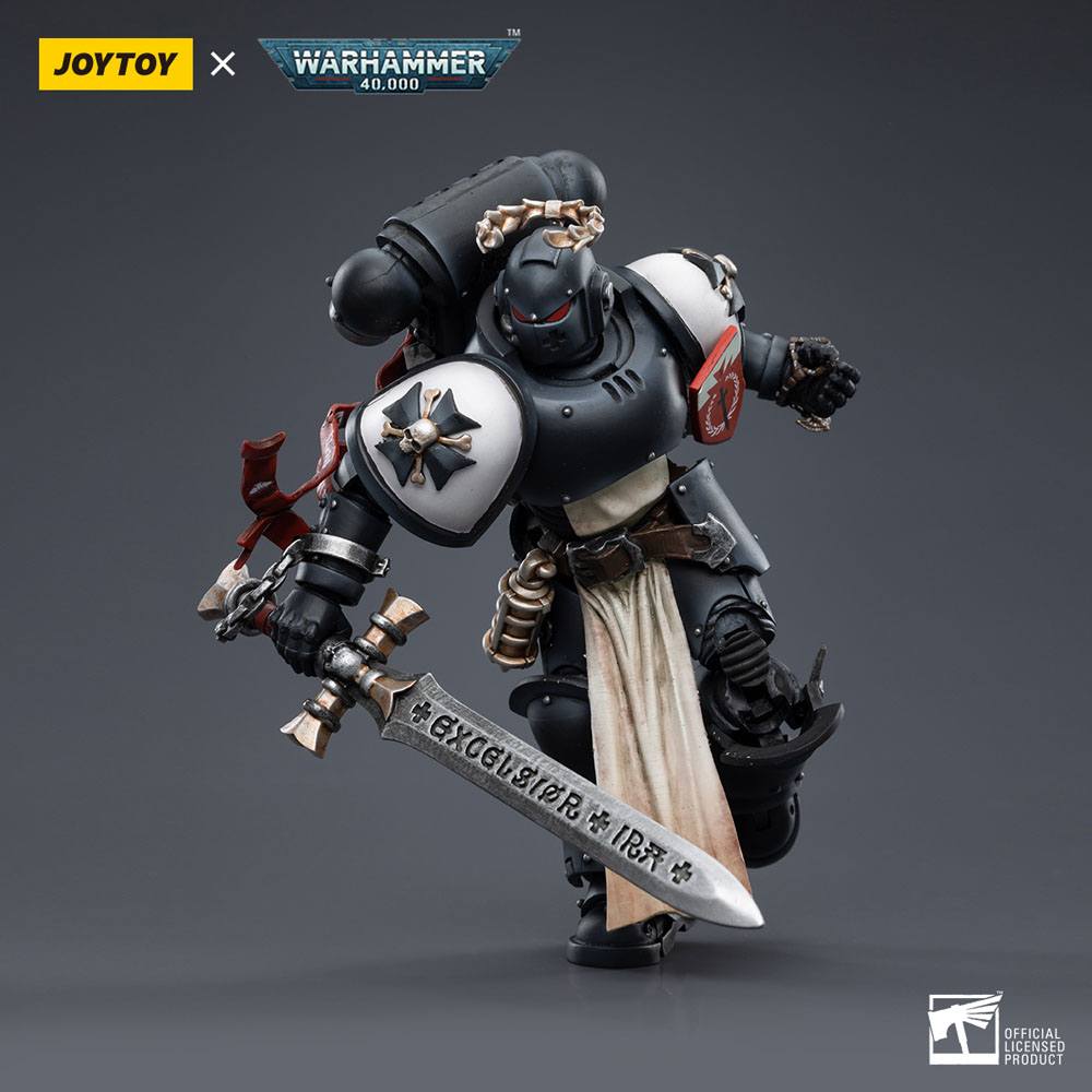 Warhammer 40k Action Figure 1/18 Black Templars The Emperors Champion Rolantus 12cm - Action Figures - Joy Toy (CN) - Hobby Figures UK