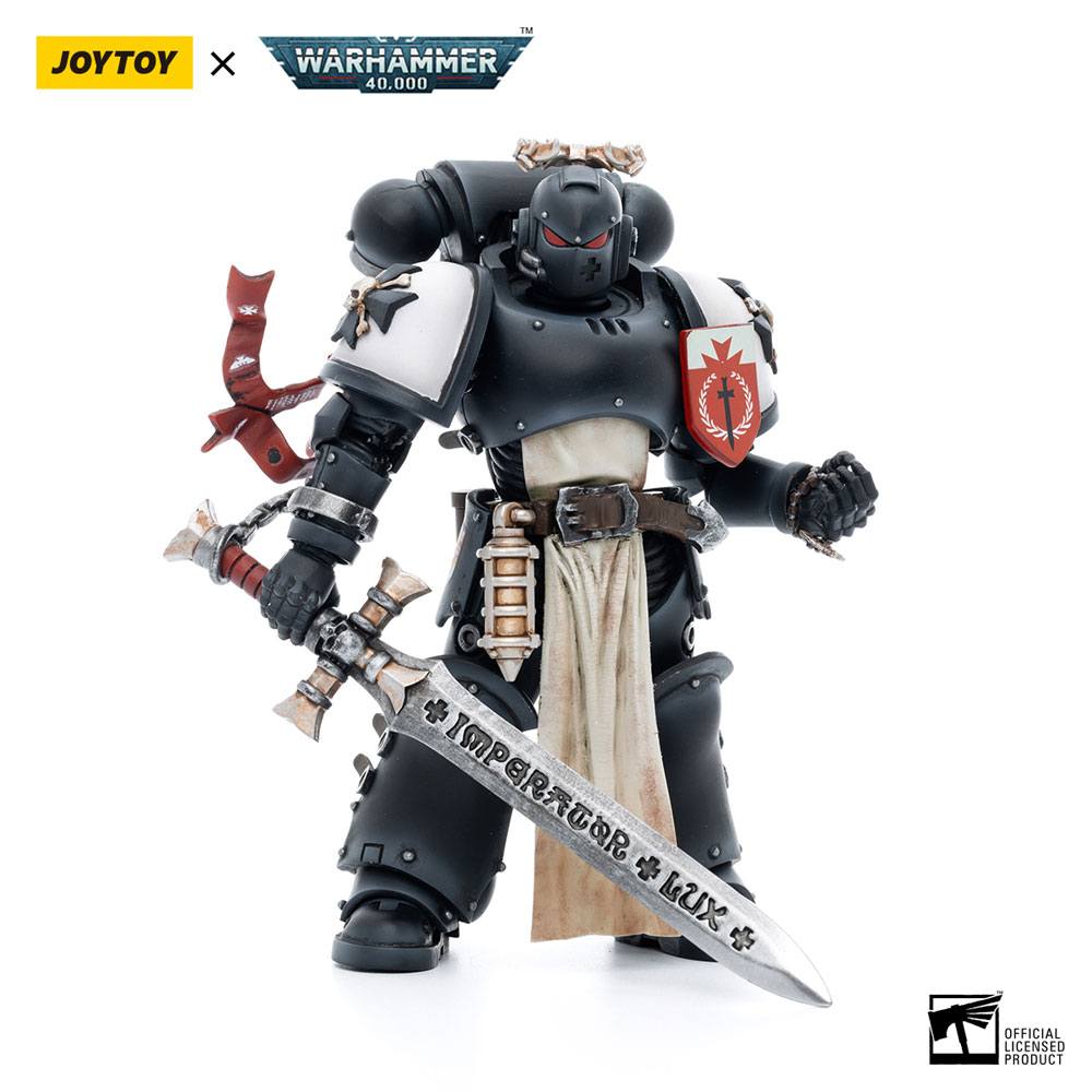 Warhammer 40k Action Figure 1/18 Black Templars The Emperors Champion Rolantus 12cm - Action Figures - Joy Toy (CN) - Hobby Figures UK