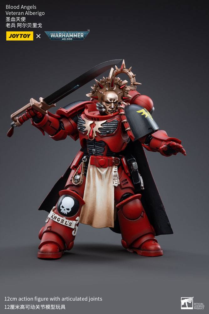 Warhammer 40k Action Figure 1/18 Blood Angels Veteran Alberigo 12cm - Action Figures - Joy Toy (CN) - Hobby Figures UK