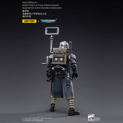 Warhammer 40k Action Figure 1/18 Death Korps of Krieg Veteran Squad Guardsman Communications Specialist 10cm - Action Figures - Joy Toy (CN) - Hobby Figures UK