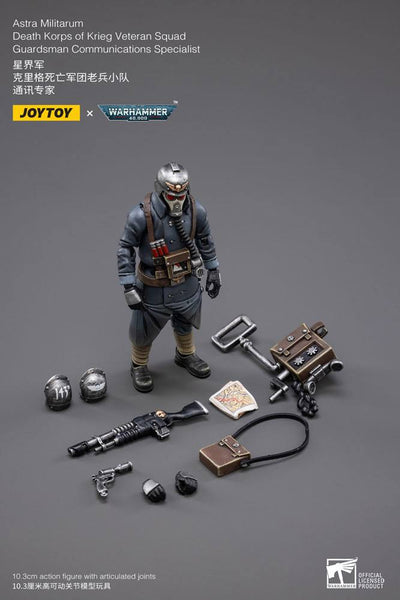Warhammer 40k Action Figure 1/18 Death Korps of Krieg Veteran Squad Guardsman Communications Specialist 10cm - Action Figures - Joy Toy (CN) - Hobby Figures UK