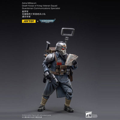 Warhammer 40k Action Figure 1/18 Death Korps of Krieg Veteran Squad Guardsman Communications Specialist 10cm - Action Figures - Joy Toy (CN) - Hobby Figures UK