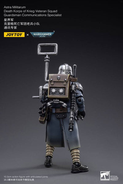 Warhammer 40k Action Figure 1/18 Death Korps of Krieg Veteran Squad Guardsman Communications Specialist 10cm - Action Figures - Joy Toy (CN) - Hobby Figures UK