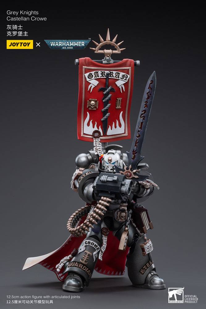 Warhammer 40k Action Figure 1/18 Grey Knights Castellan Crowe 12cm - Action Figures - Joy Toy (CN) - Hobby Figures UK