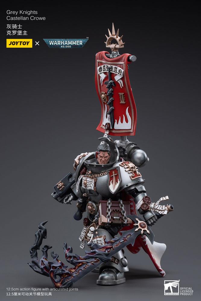 Warhammer 40k Action Figure 1/18 Grey Knights Castellan Crowe 12cm - Action Figures - Joy Toy (CN) - Hobby Figures UK