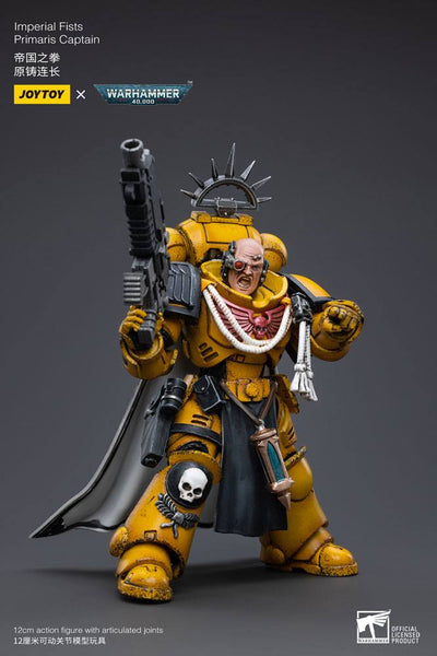 Warhammer 40k Action Figure 1/18 Imperial Fists Primaris Captain 12cm - Action Figures - Joy Toy (CN) - Hobby Figures UK