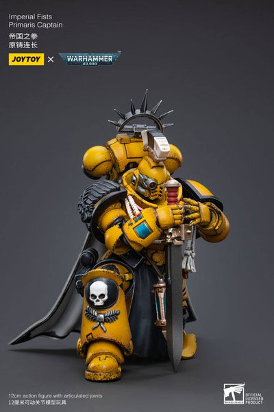 Warhammer 40k Action Figure 1/18 Imperial Fists Primaris Captain 12cm - Action Figures - Joy Toy (CN) - Hobby Figures UK
