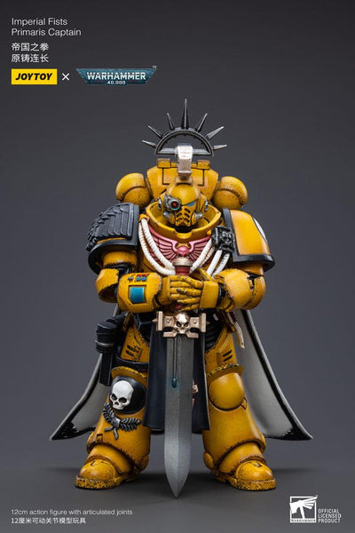 Warhammer 40k Action Figure 1/18 Imperial Fists Primaris Captain 12cm - Action Figures - Joy Toy (CN) - Hobby Figures UK