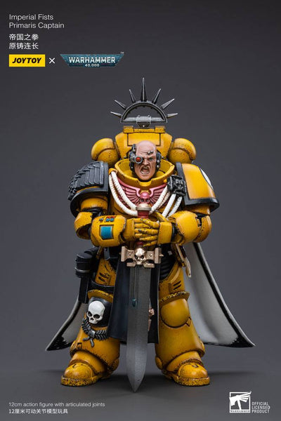 Warhammer 40k Action Figure 1/18 Imperial Fists Primaris Captain 12cm - Action Figures - Joy Toy (CN) - Hobby Figures UK