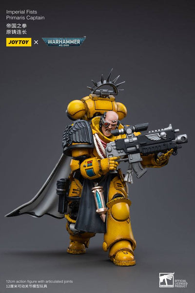 Warhammer 40k Action Figure 1/18 Imperial Fists Primaris Captain 12cm - Action Figures - Joy Toy (CN) - Hobby Figures UK