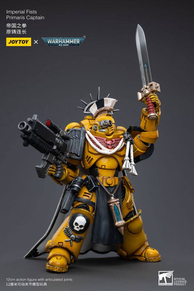 Warhammer 40k Action Figure 1/18 Imperial Fists Primaris Captain 12cm - Action Figures - Joy Toy (CN) - Hobby Figures UK