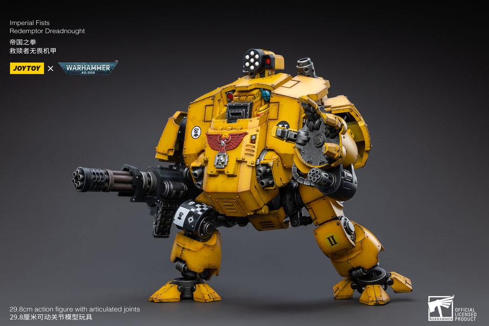 Warhammer 40k Action Figure 1/18 Imperial Fists Redemptor Dreadnought 30cm - Action Figures - Joy Toy (CN) - Hobby Figures UK
