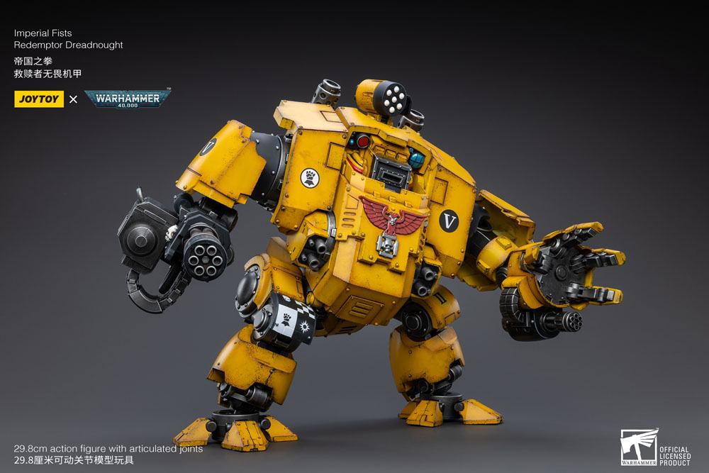 Warhammer 40k Action Figure 1/18 Imperial Fists Redemptor Dreadnought 30cm - Action Figures - Joy Toy (CN) - Hobby Figures UK