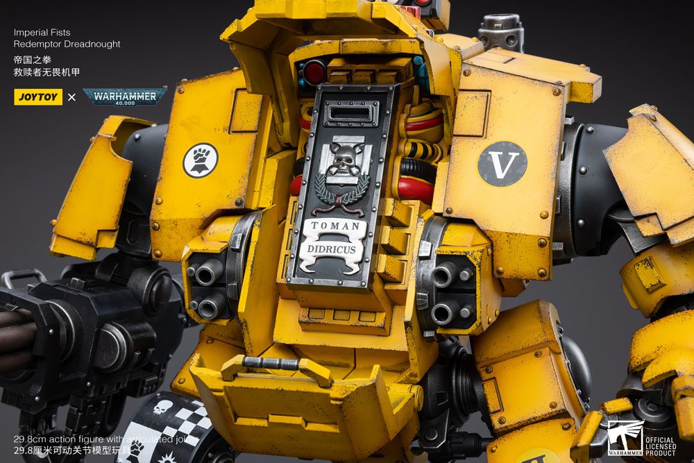 Warhammer 40k Action Figure 1/18 Imperial Fists Redemptor Dreadnought 30cm - Action Figures - Joy Toy (CN) - Hobby Figures UK