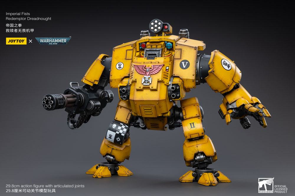 Warhammer 40k Action Figure 1/18 Imperial Fists Redemptor Dreadnought 30cm - Action Figures - Joy Toy (CN) - Hobby Figures UK