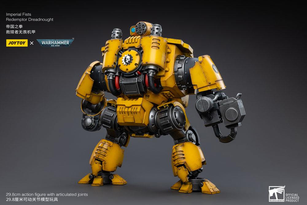 Warhammer 40k Action Figure 1/18 Imperial Fists Redemptor Dreadnought 30cm - Action Figures - Joy Toy (CN) - Hobby Figures UK