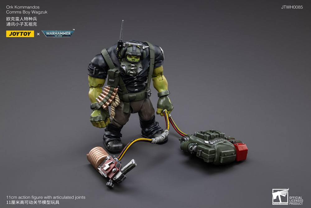Warhammer 40k Action Figure 1/18 Ork Kommandos Comms Boy Wagzuk 13cm - Action Figures - Joy Toy (CN) - Hobby Figures UK