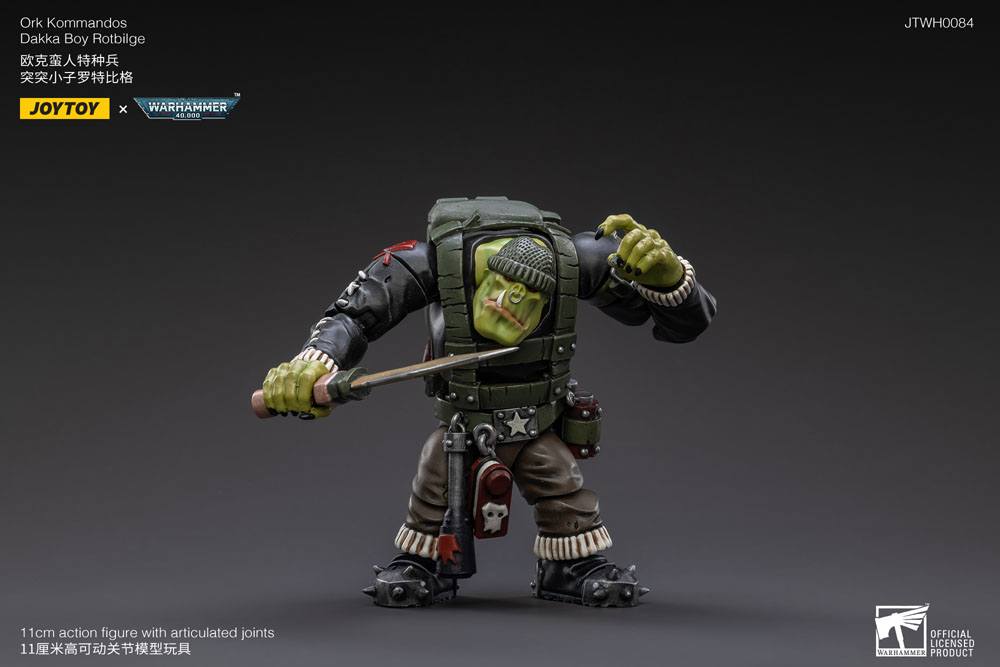 Warhammer 40k Action Figure 1/18 Ork Kommandos Dakka Boy Rotbilge 13cm - Action Figures - Joy Toy (CN) - Hobby Figures UK