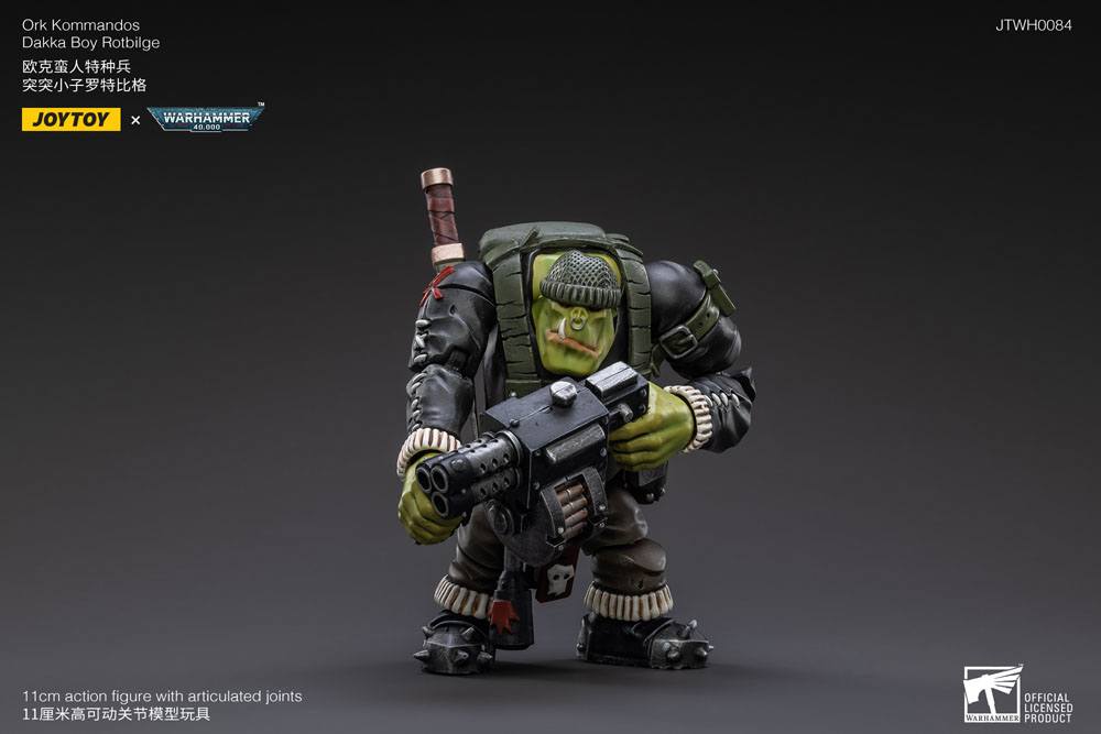 Warhammer 40k Action Figure 1/18 Ork Kommandos Dakka Boy Rotbilge 13cm - Action Figures - Joy Toy (CN) - Hobby Figures UK