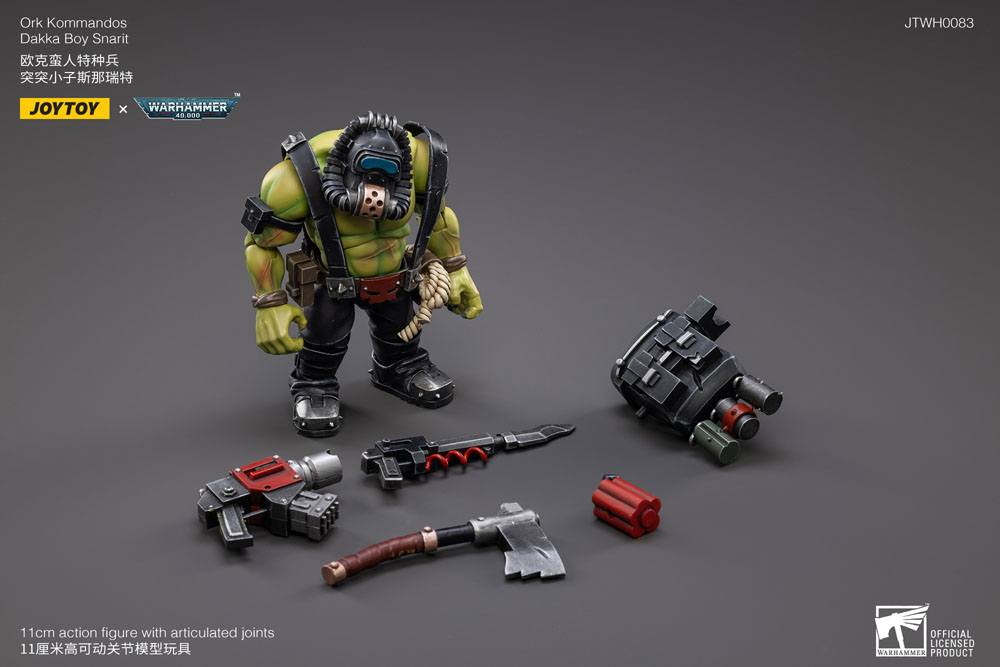 Warhammer 40k Action Figure 1/18 Ork Kommandos Dakka Boy Snarit 13cm - Action Figures - Joy Toy (CN) - Hobby Figures UK