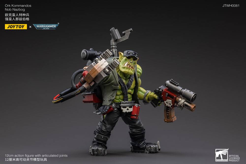 Warhammer 40k Action Figure 1/18 Ork Kommandos Nob Nazbog 13cm - Action Figures - Joy Toy (CN) - Hobby Figures UK