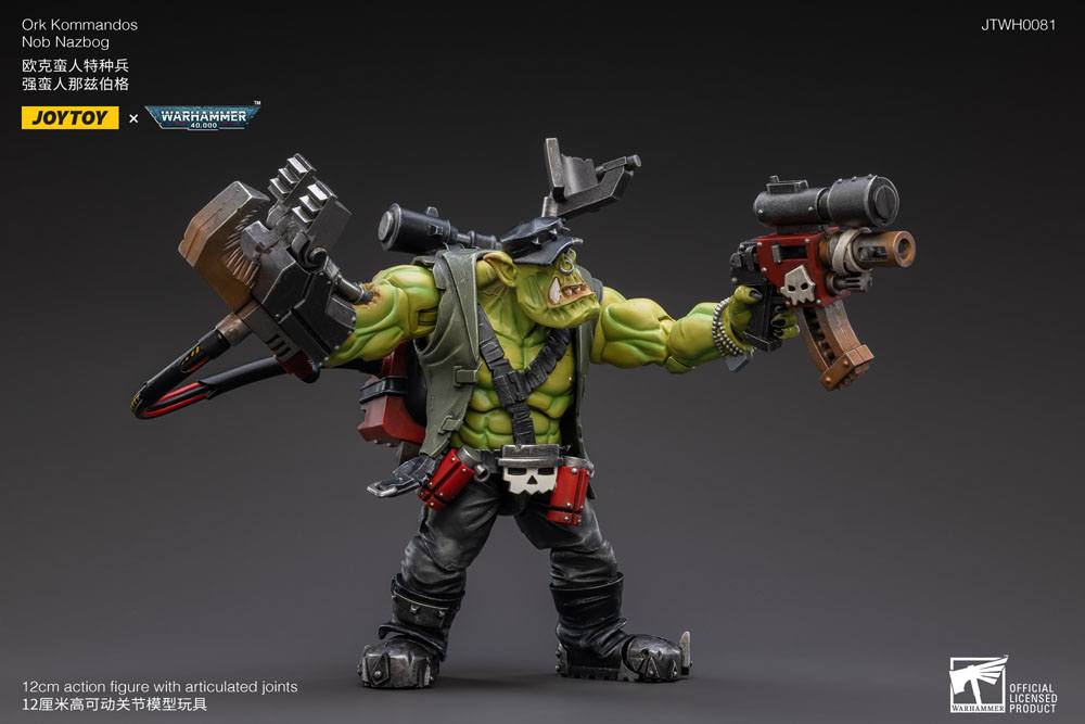 Warhammer 40k Action Figure 1/18 Ork Kommandos Nob Nazbog 13cm - Action Figures - Joy Toy (CN) - Hobby Figures UK