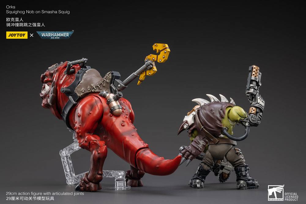 Warhammer 40k Action Figure 1/18 Orks Squighog Nob On Smasha Squig - Action Figures - Joy Toy (CN) - Hobby Figures UK